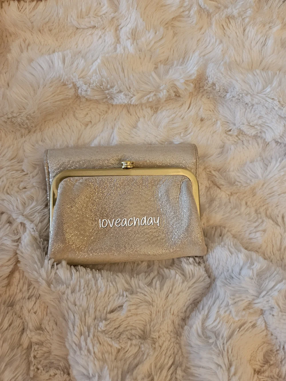 HOBO☆Robin Compact Wallet - Sand Shimmer